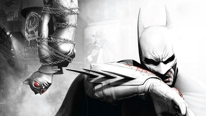 Batman and Catwoman from Batman: Arkham City
