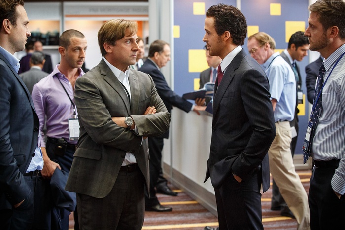 Steve Carell and Ryan Gosling in The Big Short