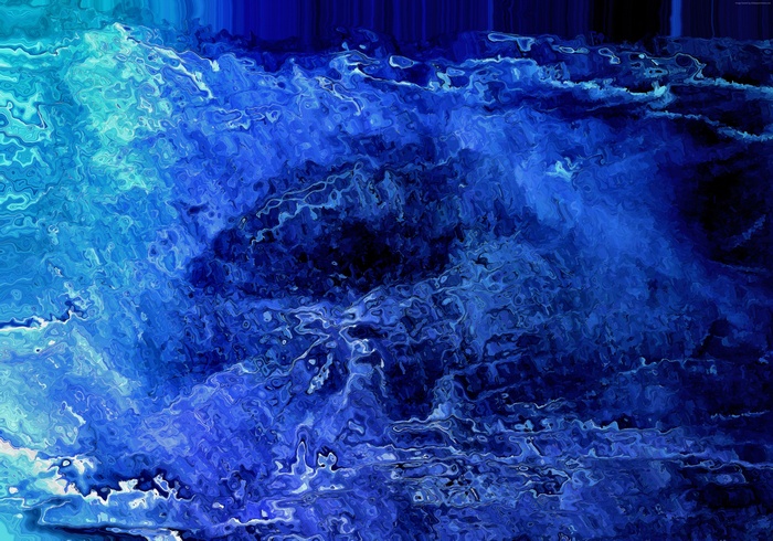 Abstract blue pattern 4k