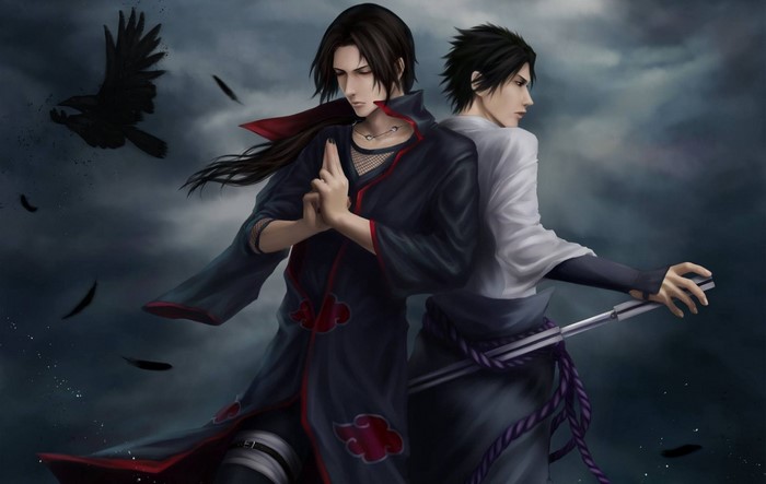 Uchiha Brothers Stand Back to Back in Naruto Shippuden