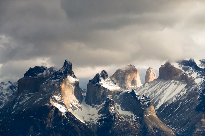 Torres del Paine National Park mountains in Patagonia