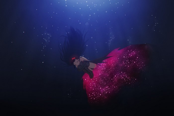 Akemi Homura from Mahou Shoujo Madoka Magica underwater