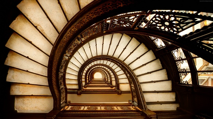 Travel, black and white stairs, Tourism