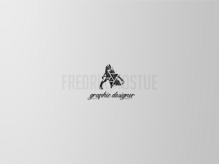 Fredrik Rostue graphic designer logo