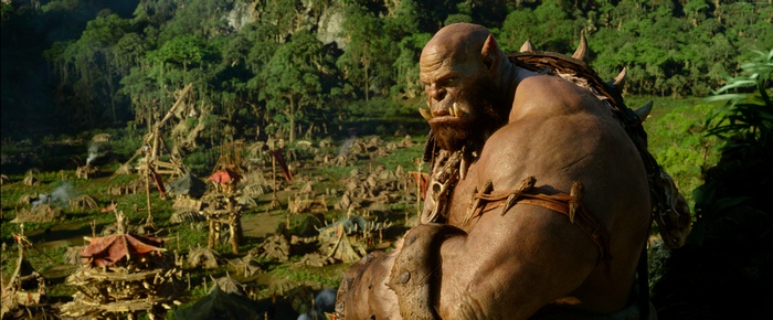 Durotan from Warcraft in a village