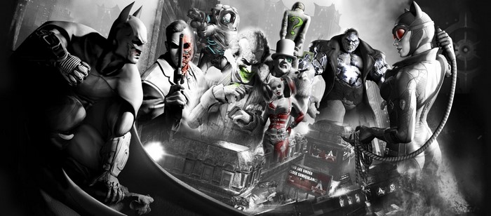 Batman and Villains from Batman: Arkham City