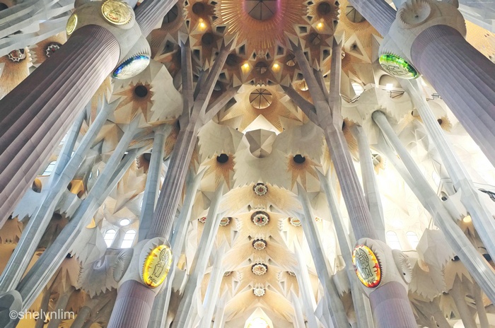 Interior of Sagrada Familia, Barcelona