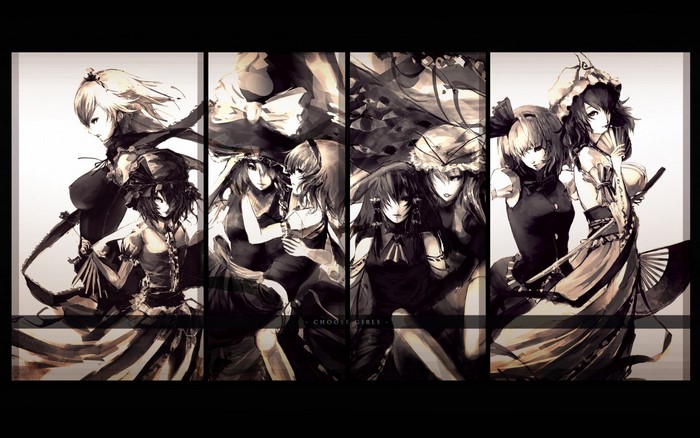 Anime girls from Touhou Project