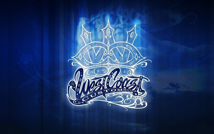 West Coast Customs logo with crown illustration