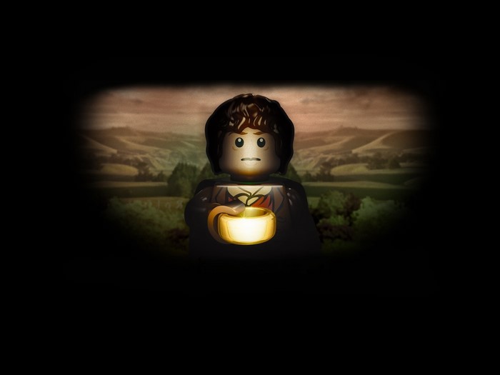 Frodo Baggins from The Lord of the Rings holding the One Ring