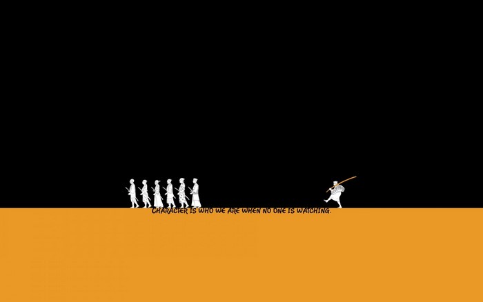 Silhouettes of people with a quote
