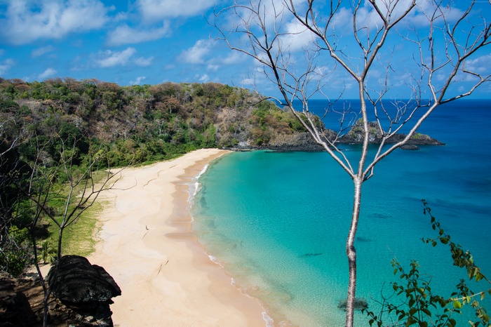 Baia do Sancho beach in Fernando de Noronha, Brazil