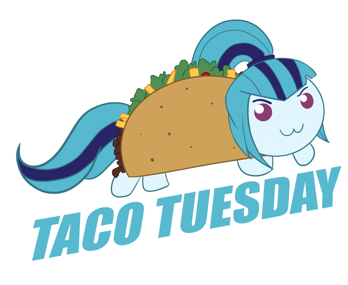 Sonata Dusk as a taco from My Little Pony