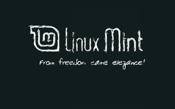Linux Mint logo with tagline