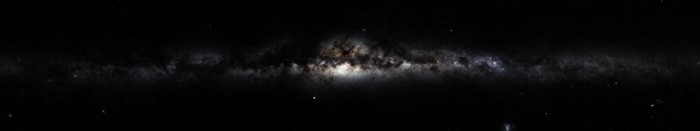 The Milky Way galaxy in deep space