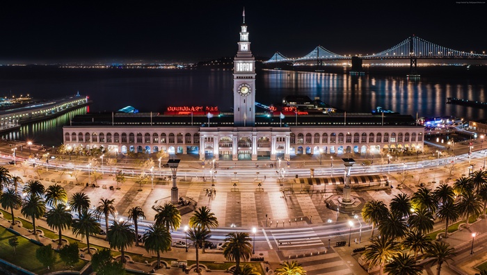 tourism, travel, Ferry Building, USA, California, San Francisco
