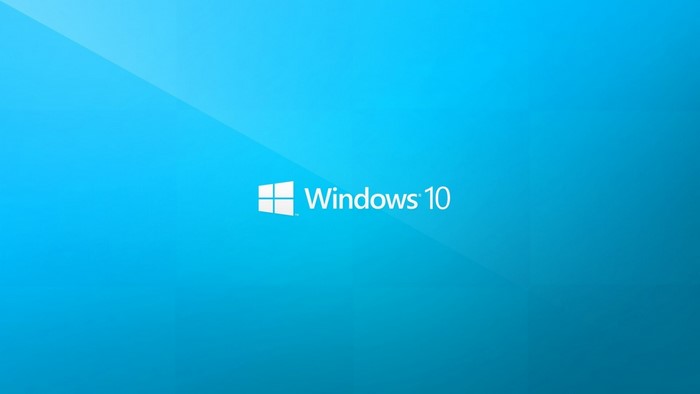 Windows 10 Logo on Blue Background