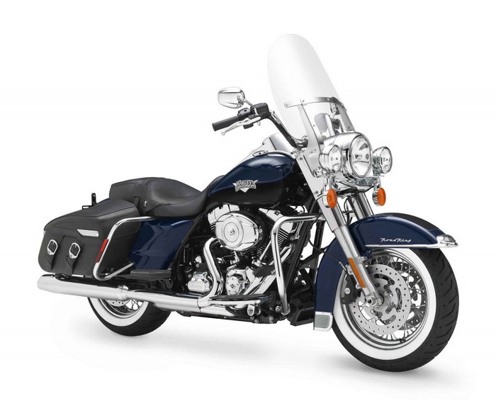 Blue Harley Davidson FLHRC Road King Motorcycle