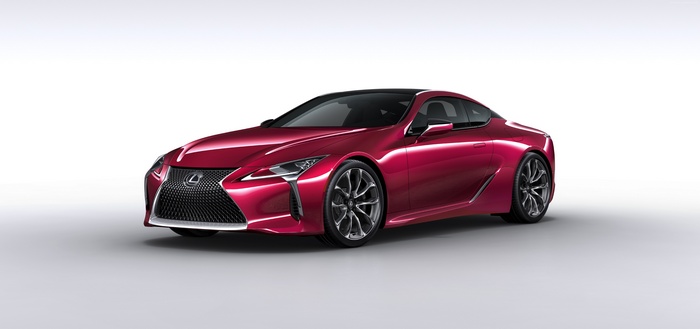 Red Lexus LC 500 Coupe