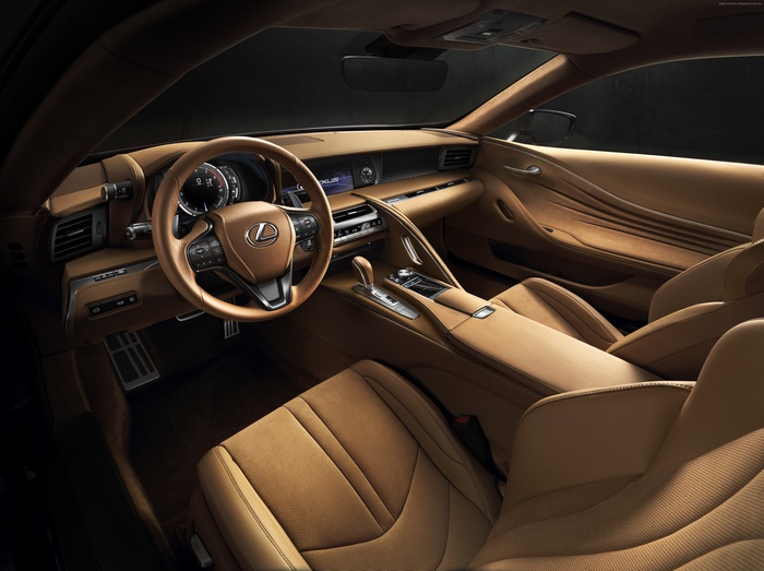 Lexus LC 500 Interior at Detroit Auto Show 2016