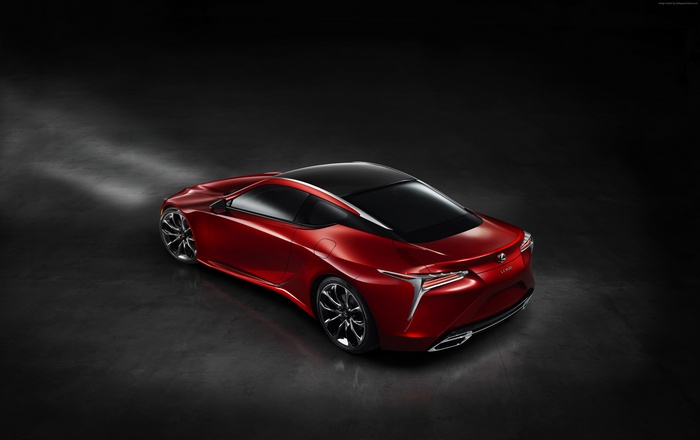 Red Lexus LC 500 Coupe