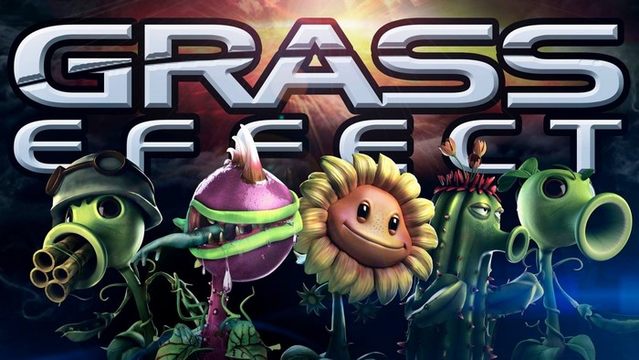 Grass Effect Plants vs Zombies digital art