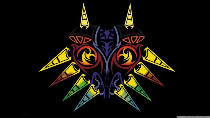 Majora's Mask tribal illustration from The Legend of Zelda