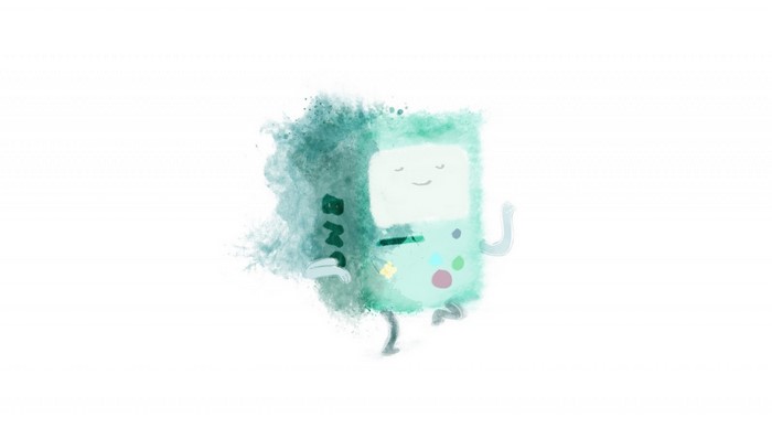 BMO from Adventure Time watercolor art