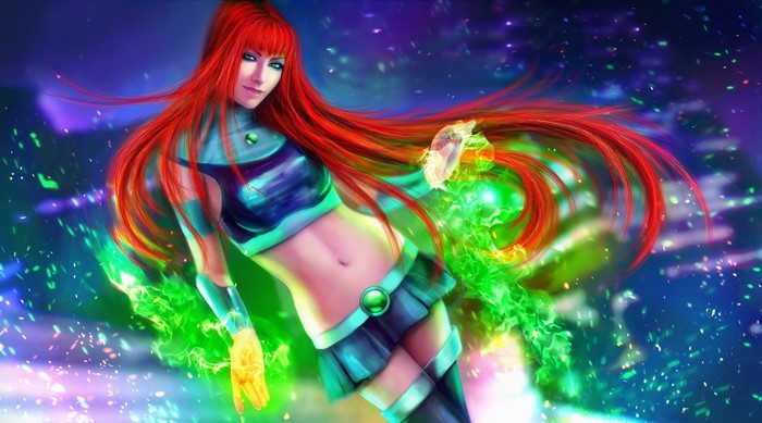 Starfire from DC Comics artwork