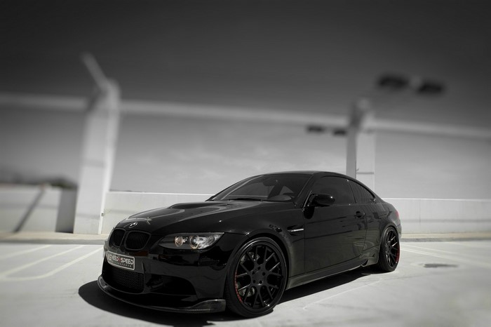 Black BMW M3 Coupe on Parking Lot