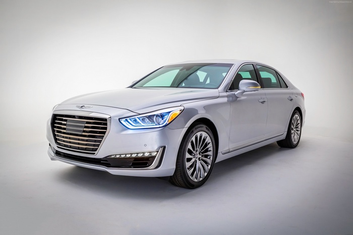 Silver Genesis G90 Luxury Sedan