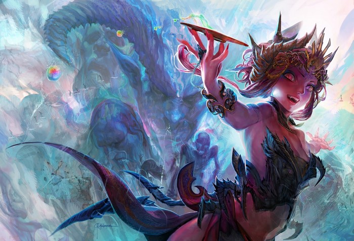Fantasy art illustration of a mythical creature