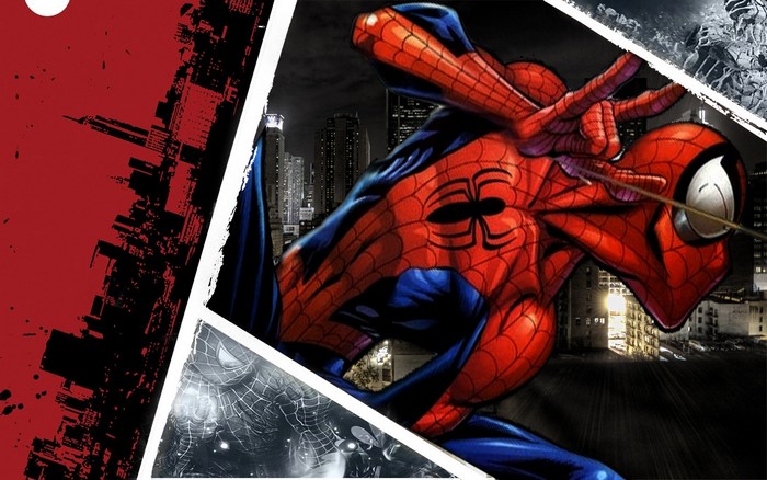 Spider-Man in a Cityscape