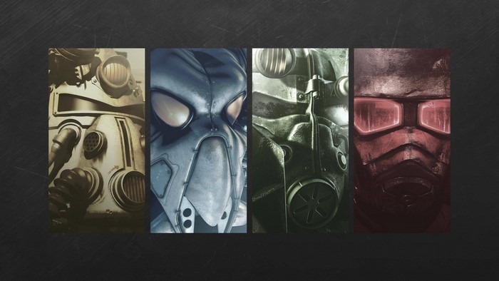 Fallout Power Armor Helmets Collage