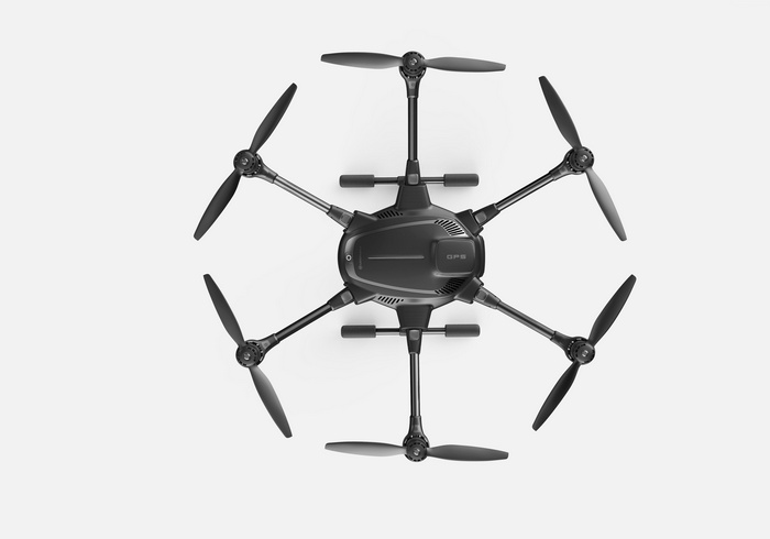 Yuneec Typhoon H drone from above