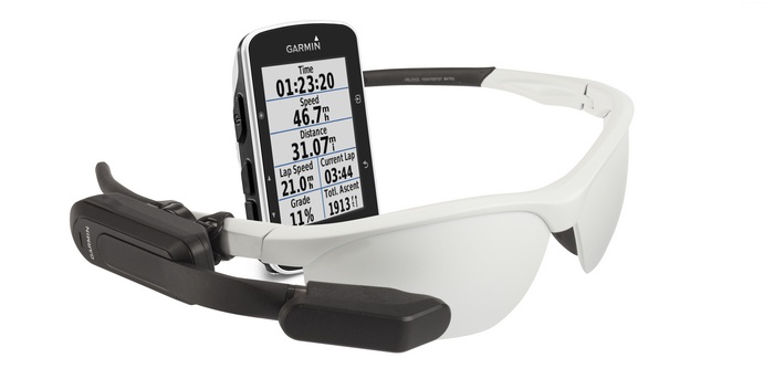 Garmin Varia Vision cycling computer and sunglasses