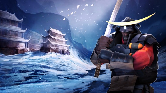 Team Fortress 2 Demoman in Samurai Armor
