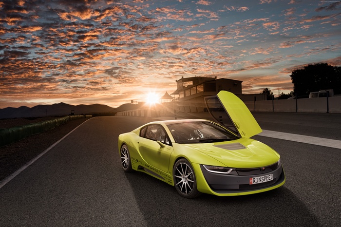 Rinspeed Etos concept car at sunset