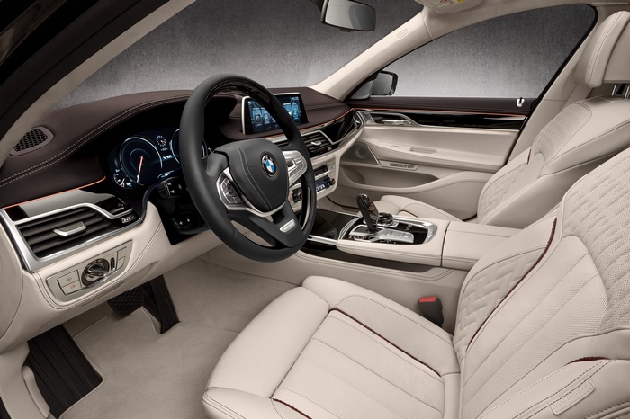 Interior of a BMW M760Li xDrive