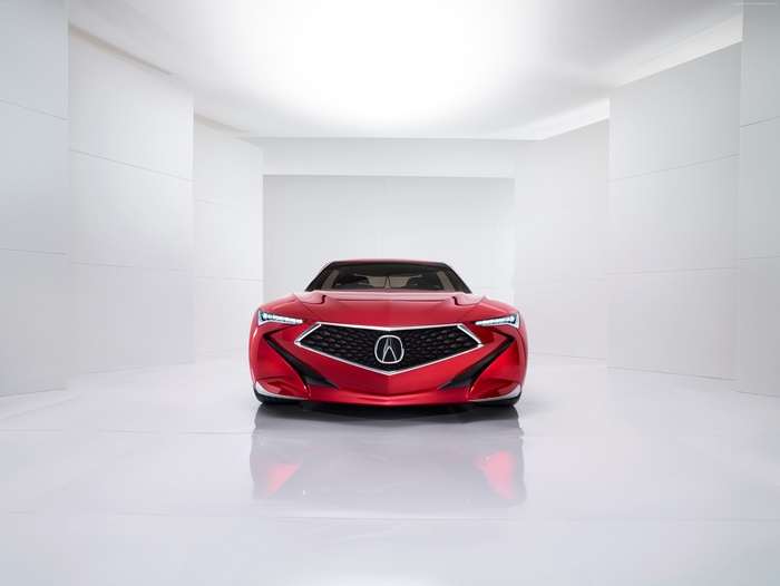 Red Acura Precision Concept Car