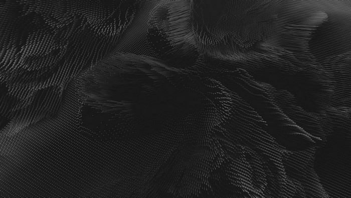 Abstract monochrome digital art render texture