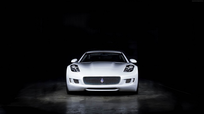 White VLF Destino V8 luxury car