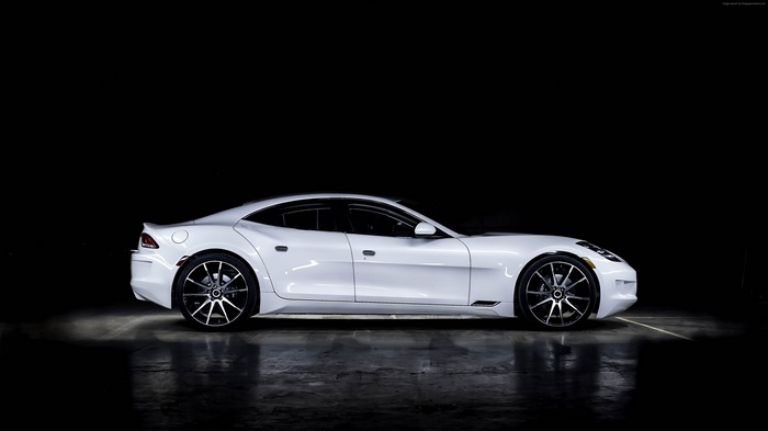 White VLF Destino V8 luxury car