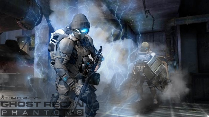 Tom Clancy's Ghost Recon Phantoms characters with lightning