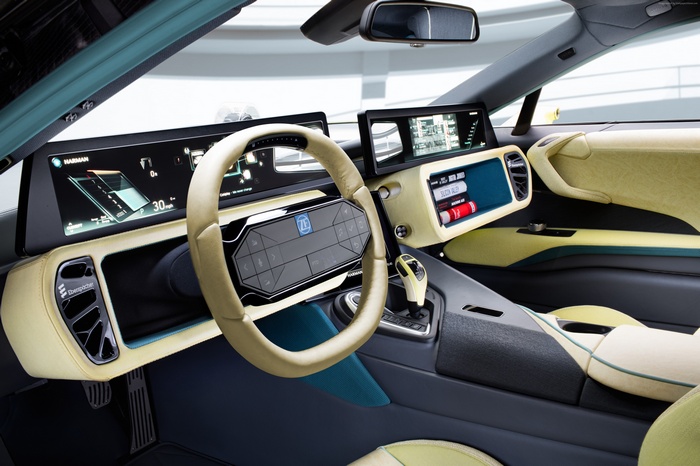 Interior of the ZF Etos electric concept car at CES 2016