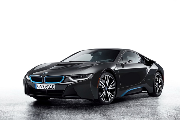 Black BMW i8 Hybrid Car