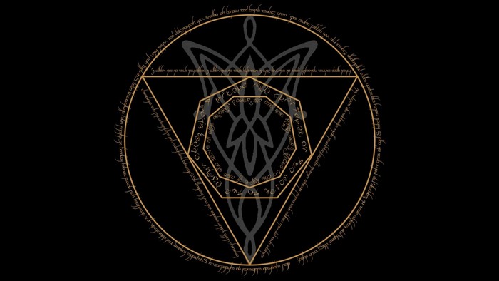 The Lord of the Rings magic circle symbol