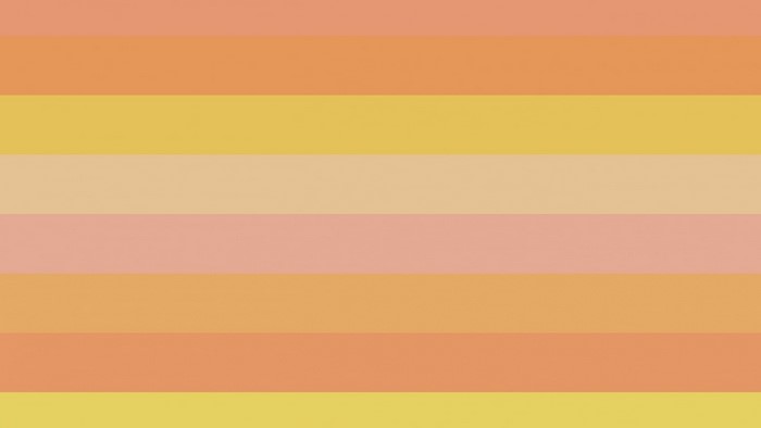 Horizontal stripes of orange, yellow, and pink colors