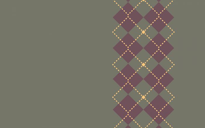 Argyle pattern on a muted green background