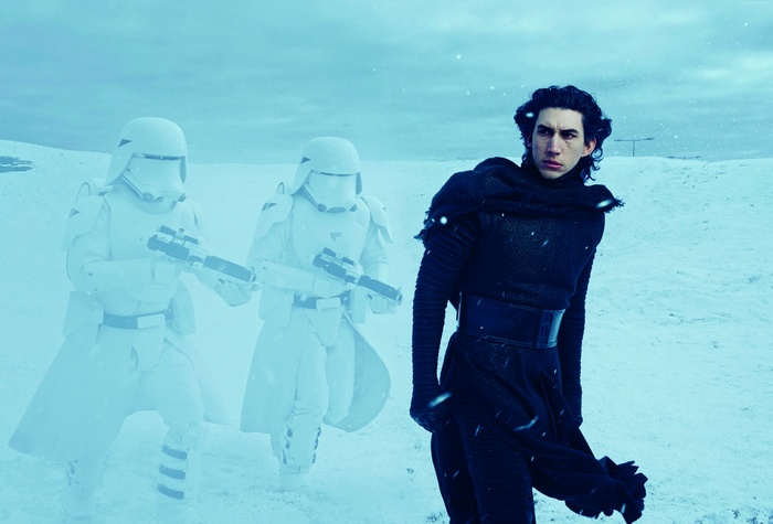 Kylo Ren and Stormtroopers from Star Wars